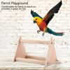 Parrot Stand Perch Bird Pet Standing Playground Funny Wooden Activity Playstand