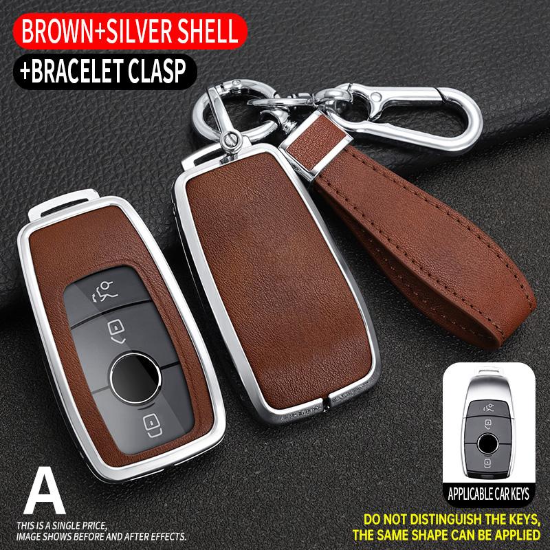 Car Key Case Cover for Mercedes Benz A C E S G Class GLC CLE CLA W177 W205 W213 W222 X167 AMG Protector Keychain Accessories