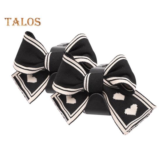 

1/2 шт. крючки для подголовника автомобиля, вешалки для сумок и сумок, универсальные, простая установка, симпатичный дизайн с бантом, крючки для хранения, декор интерьера автомобиля 2pcs чёрный