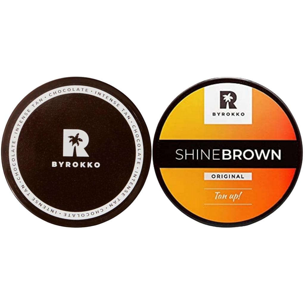 Byrokko Shine Brown + Chocolate Suncreams