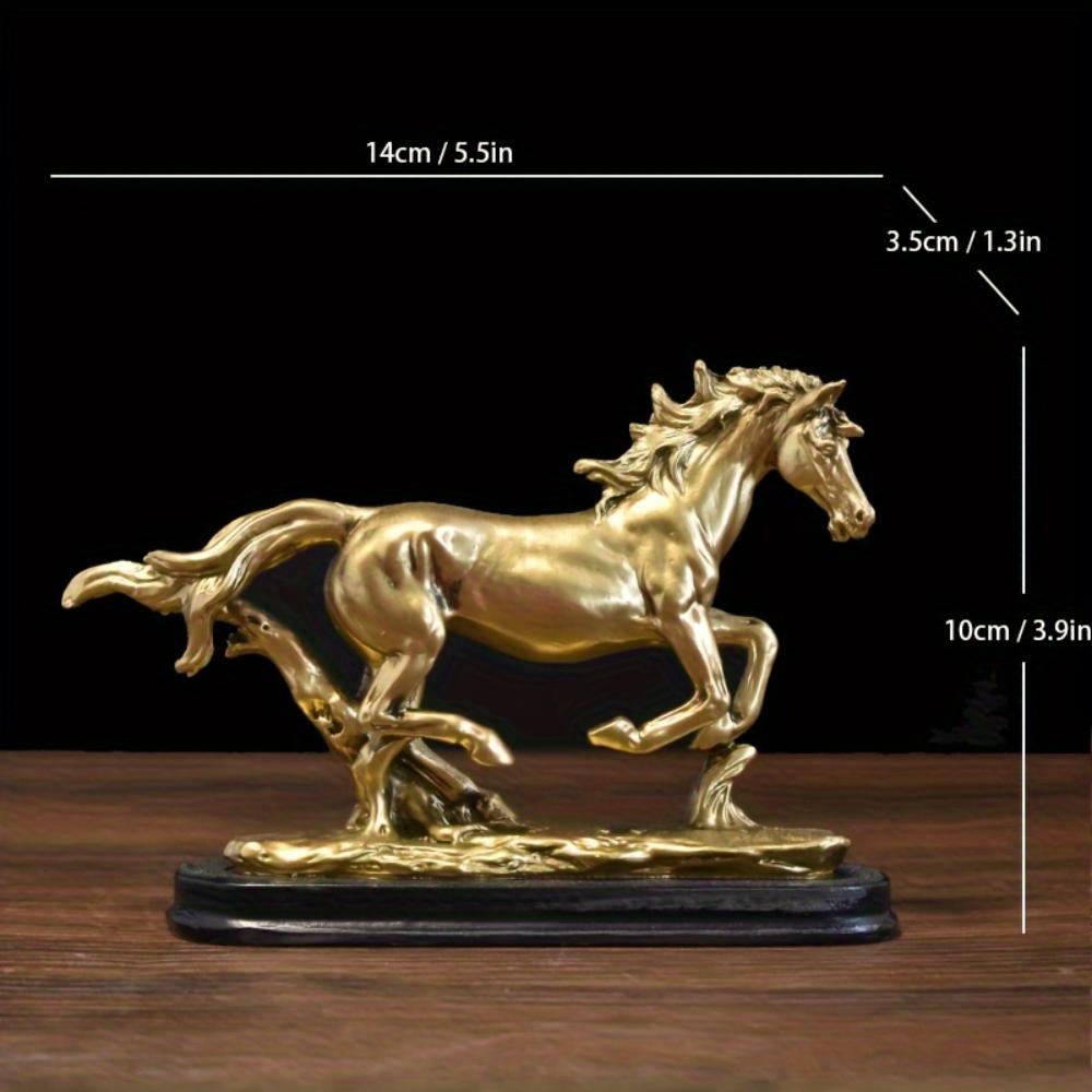Statua Ornamento Cavallo in Resina Moderna Creativa, Scultura Animale Simulazione, Decorazione per la Casa per Soggiorno Ufficio, Regalo per Laurea Vacanze per Amici