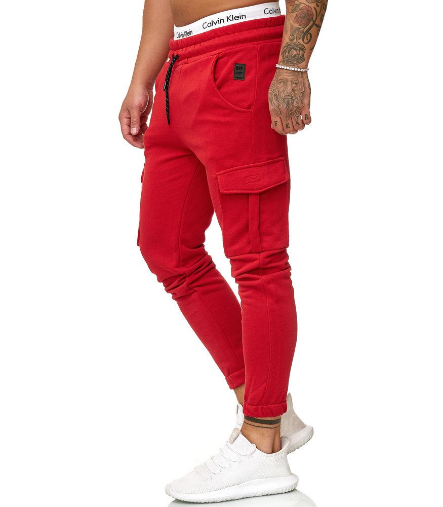 

Красные спортивные брюки в сеточку Jogging R-1213