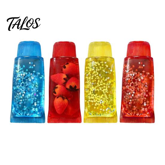 Toothpaste Tube Stress Toy Clear Squeeze Toy, Relief Star Glitter Portable Reliever Slow Rising Soft Transparent Sensory Relaxation