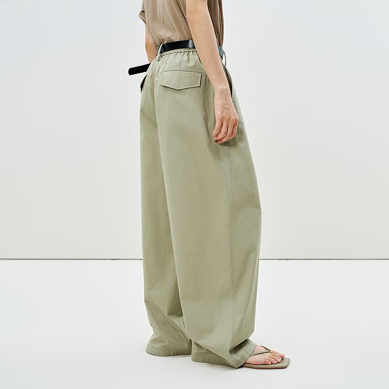 LESS 2025 Summer Cotton Loose Wide-Leg Pants