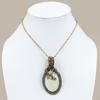 Natural Rainbow Moonstone Gemstone Copper Wire Wrap Gift Pendant 3.07 V5Q53
