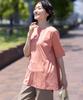 DECOY Cooling and UV Protection Cotton Premium Peplum Orange Pullover, Women's, 491203,