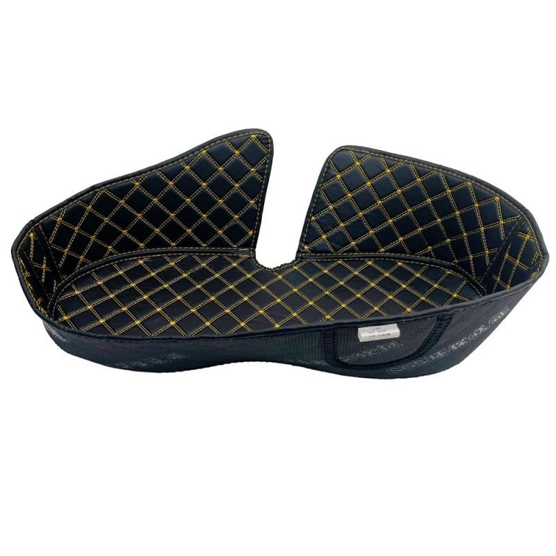 PU Motorcycle Seat Cushion Pad Piaggio Medley 150 - Waterproof Anti-Slip Shock Absorbing Inner Liner Foam Padding Black