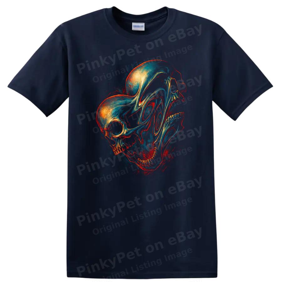Skull Art T Shirt Dark Urban Graphic Tee for Streetwear Lovers