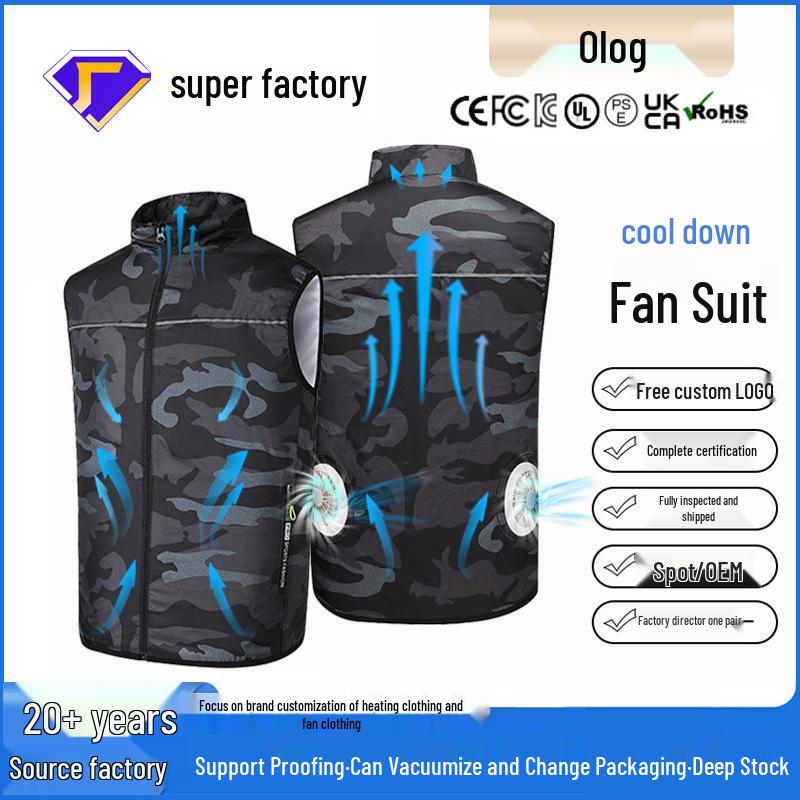 Wow Cross-Border Japanese & Korean Sleeveless Summer Vest: Cooling, Heatstroke Prevention, Temperature Regulation, Air-Conditioned Outdoor Wear.