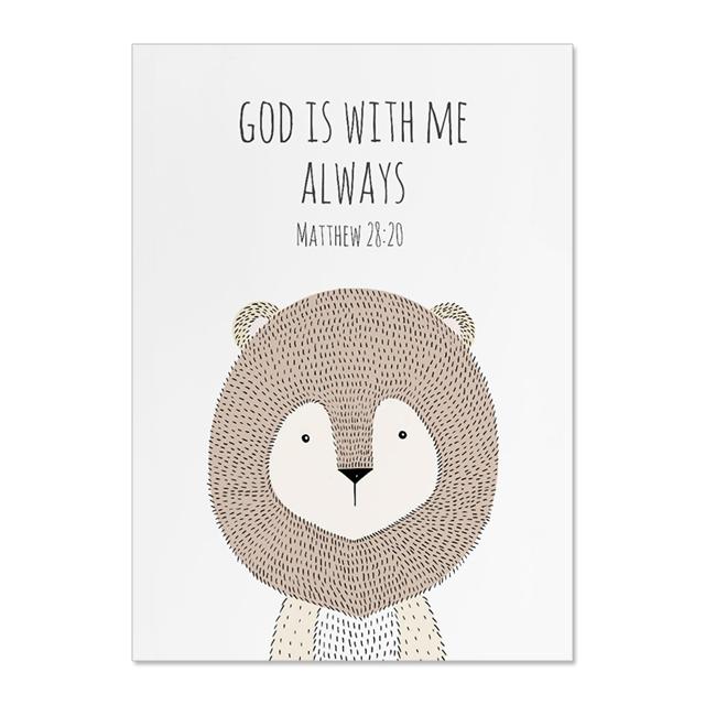 

Милый мультфильм детеныш животного жираф лев детский плакат холст искусство печать настенная живопись скандинавские дети детская комната украшение картина без рамки 21*30cm No Frame