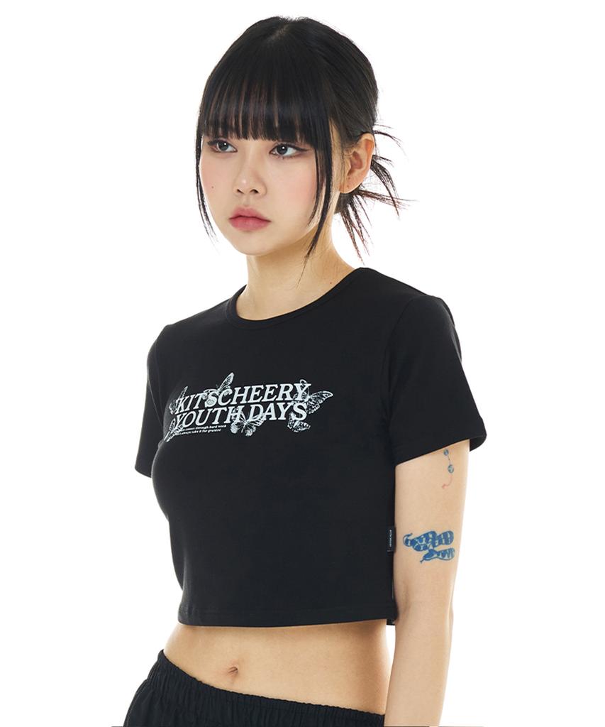 Kichieoli Youth Day Crop Tee (Black)