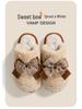 Women's Warm Bow Plush Cotton Slippers - Soft Sole, Non-slip, for Autumn/Winter 2025