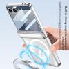 For Samsung Galaxy Z Flip 7 Case Soft Airbag Transparent Middle Hinge Magnetic Magsafe Protective Back Cover For Z Flip 7 Shell