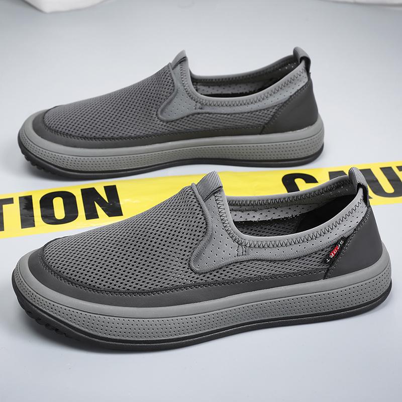 Mode Herren Freizeitsneaker Sommer Atmungsaktive Sportschuhe Leicht Outdoor Mesh Herren Sneaker Slipper Walking Männerschuhe Neu Sale