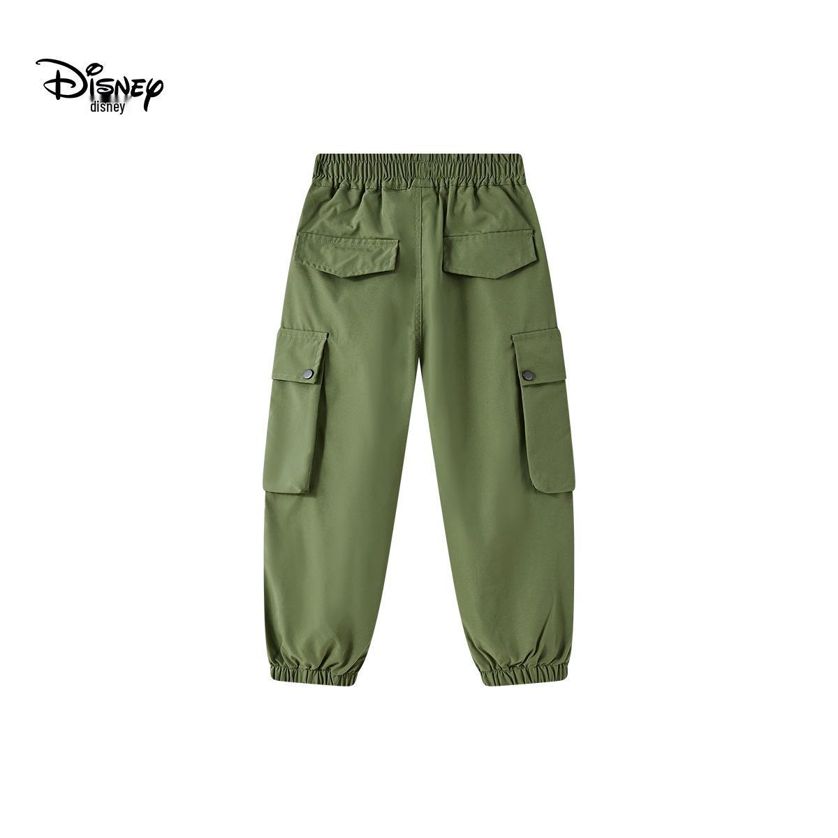 Disney Elastic Waist Boys  Cargo Joggers 2025 - Trendy Children s Long Pants 150 cm зелёный