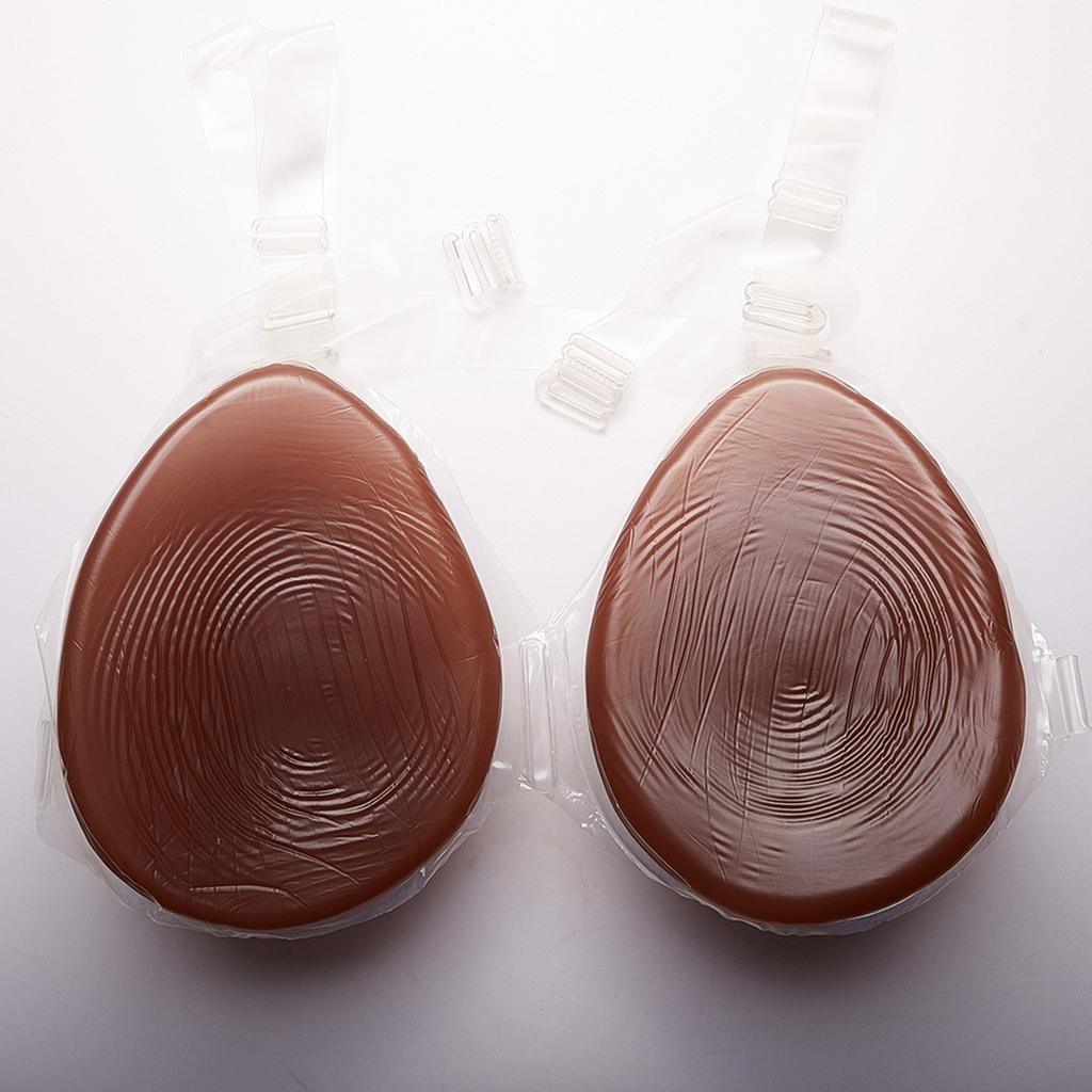 Wearable Silicone Fake Breasts Waterdrop Shape Cosplay Props Transvestite & Crossdresser Use Realistic Chest Enhancer
