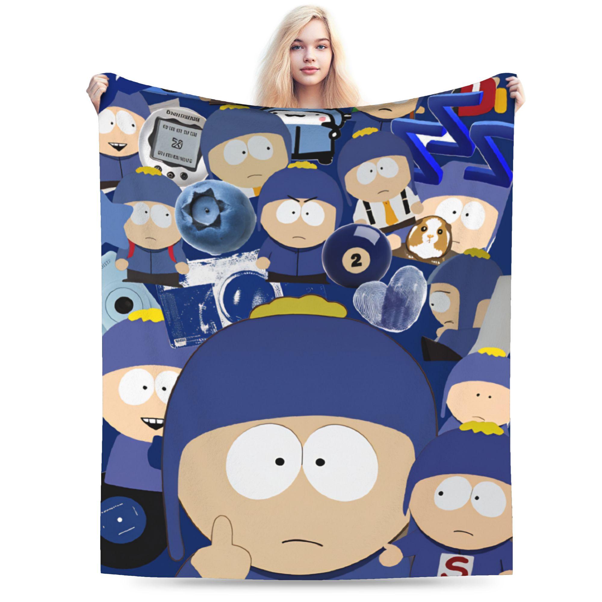 

Blankets Southes Cartoon Parks Super Soft Funny Plush Throw Blanket For Students Couch Sofa Bed Flannel Bedspread Bed Cover 80x60in