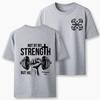 2026 Summer New Not By My Strength But His Crhsitian Classic High Quality Casual Breathable Unisexs and Womens Roundneck Tshirt