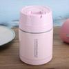 800ml Stainless Steel Portable Vacuum Thermal Cup Pot Lunch Box Insulated Food Container Pink