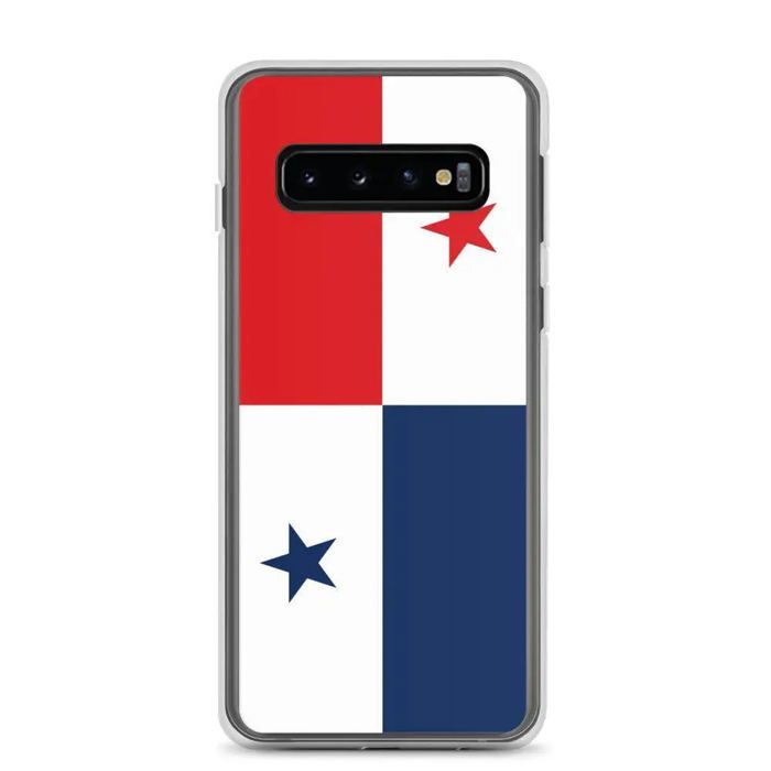 Coque Téléphone - Samsung - Galaxy S10 - Drapeau Panama - Souple - Multicolore