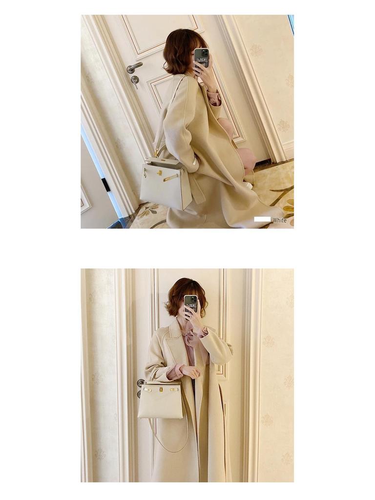 Τσάντα Kelly από Δέρμα Αγελάδας με Φοίνικες: 2025 Μοντέρνα Μίνι Υψηλής Ποιότητας Γνήσια Δερμάτινη Τσάντα Χειρός & Χιαστί