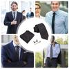 5IN1 Tie Set Formal Office Meeting Attire Neckwear Cufflinks Wedding Accessories