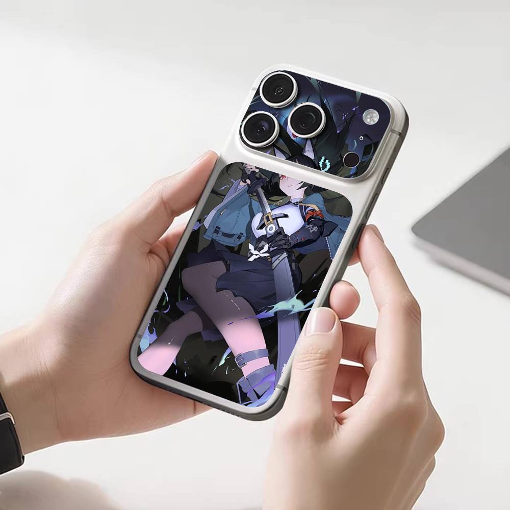 Hoshimi Miyabi ZZZ Back Protective Decal Skin Wrap Sticker for iPhone 17 Pro 17 Pro Max