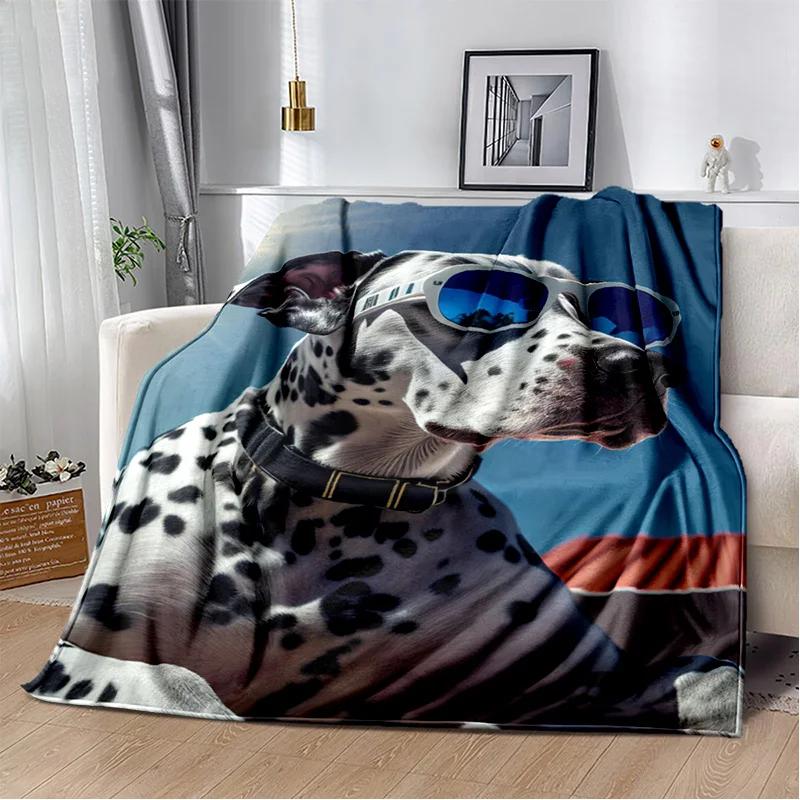 Simpatico cartone animato cane Husky, Samoye, Chihuahua, Koki Pomerania Coperta, morbida coperta per la casa Camera da letto Copridivano Coperta per bambini