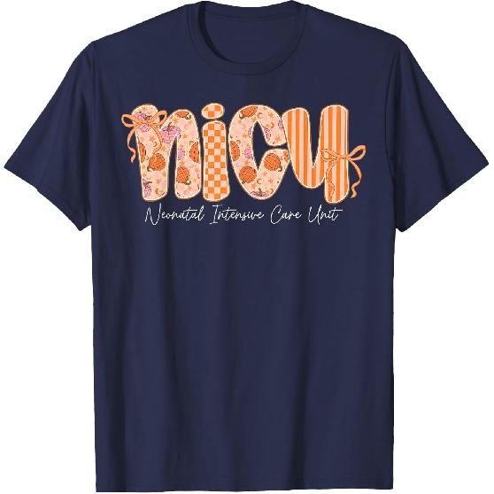 Nicu Nurse Cutest Pumpkin Fall Thanksgiving Nursing T-Shirt