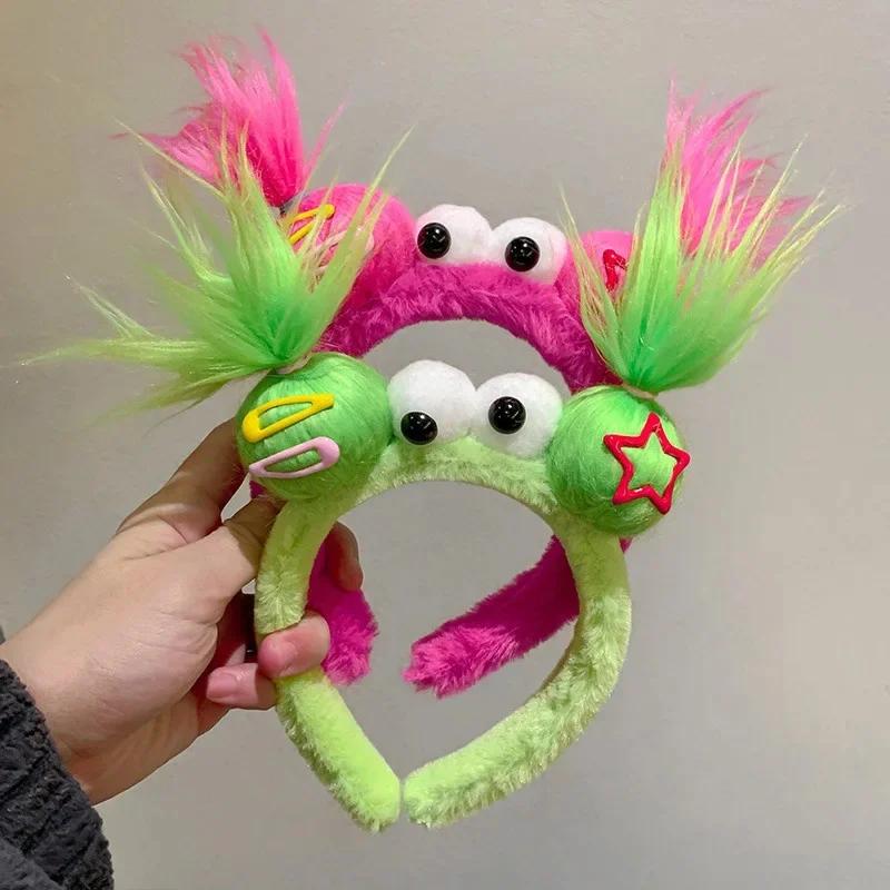 Creative and Quirky Twist Stick Headband Party Cartoon Cute Colorful Headband for Girls To Wash Their Face and Hair Fun
