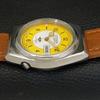 Citizen AUTOMATIC 8200 VINTAGE JAPAN MENS YELLOW COLOR DIAL WATCH A500298-2 R151b-a500298