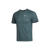 Dri-Fit Miler Short Sleeve Running Top Men Tops Grey Green CU5993-387