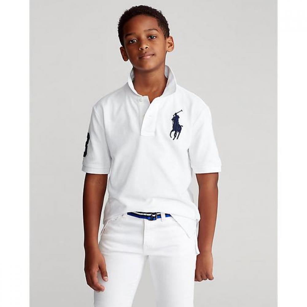 Polo Kids Boys 8 18 Years Old Big Pony Cotton Mesh Polo Shirt  Cwpokniyn820132100 S