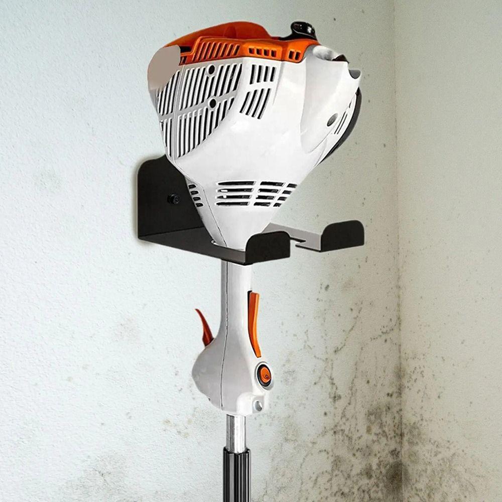 1Pcs Wall Mounted Weed Whackers Holder Heavy-Duty Adjustable Garden Grass Trimmer Rack Iron Save Space Garden Tool Holder