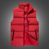 Men's Cotton-Padded Stand Collar Vest - Autumn/Winter Casual Sleeveless Outerwear