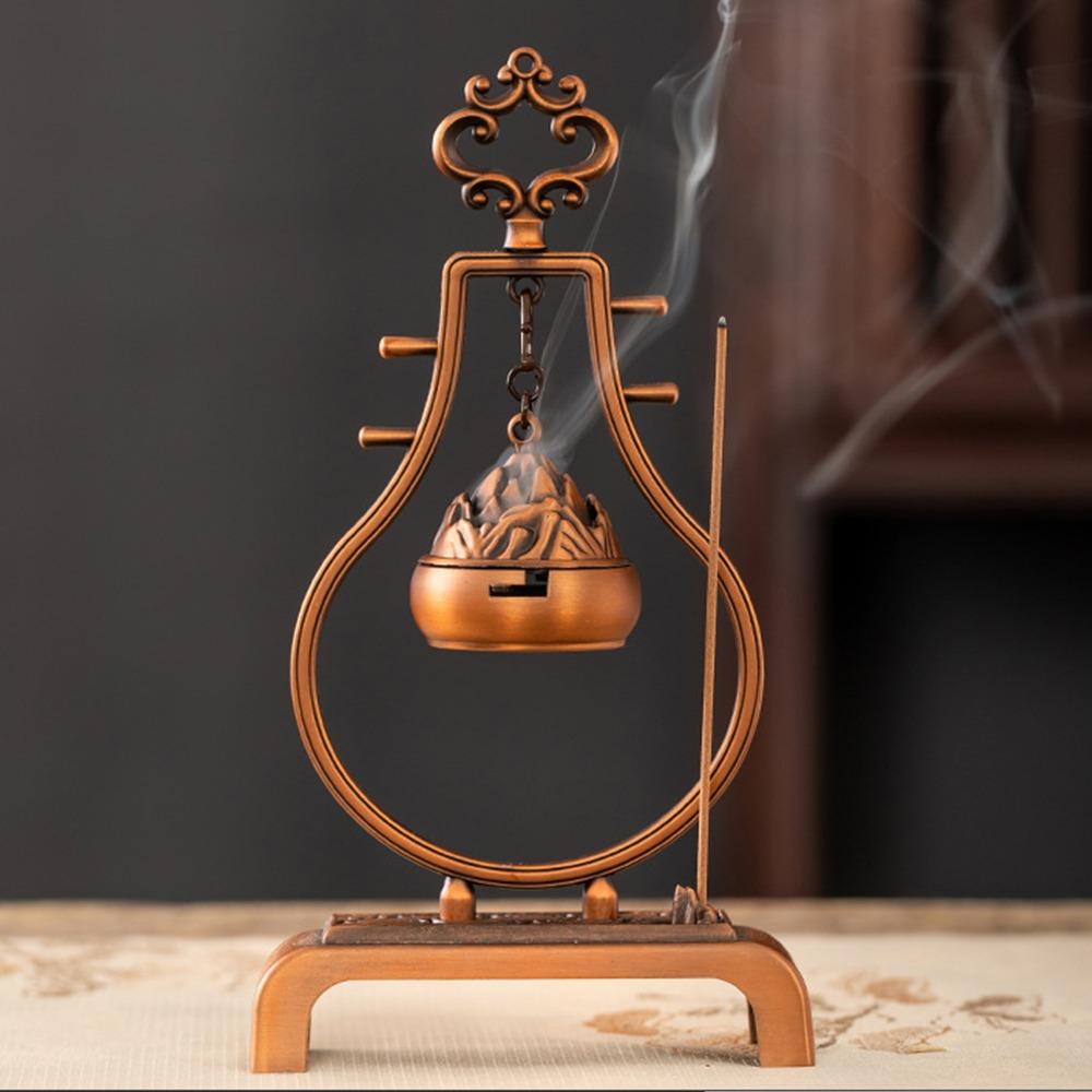 

Благовония из цинкового сплава в китайском стиле для ароматерапии в помещении, креативное сжигание благовоний, подарки 4