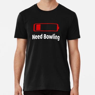 Batteria scarica Necessità Bowling Maglietta Attività HT-Shirt S-5XL Migliore Maglietta
