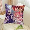 Puella Magi Madoka Magica Anime Kissenbezug Quadratisches Kissen Schlafzimmer Sofa Freizeit Komfortkissen Auto Heimdekoration