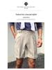 Naples Italian Summer Shorts - High-End Paris Buckle Waist, Thin Casual Trousers