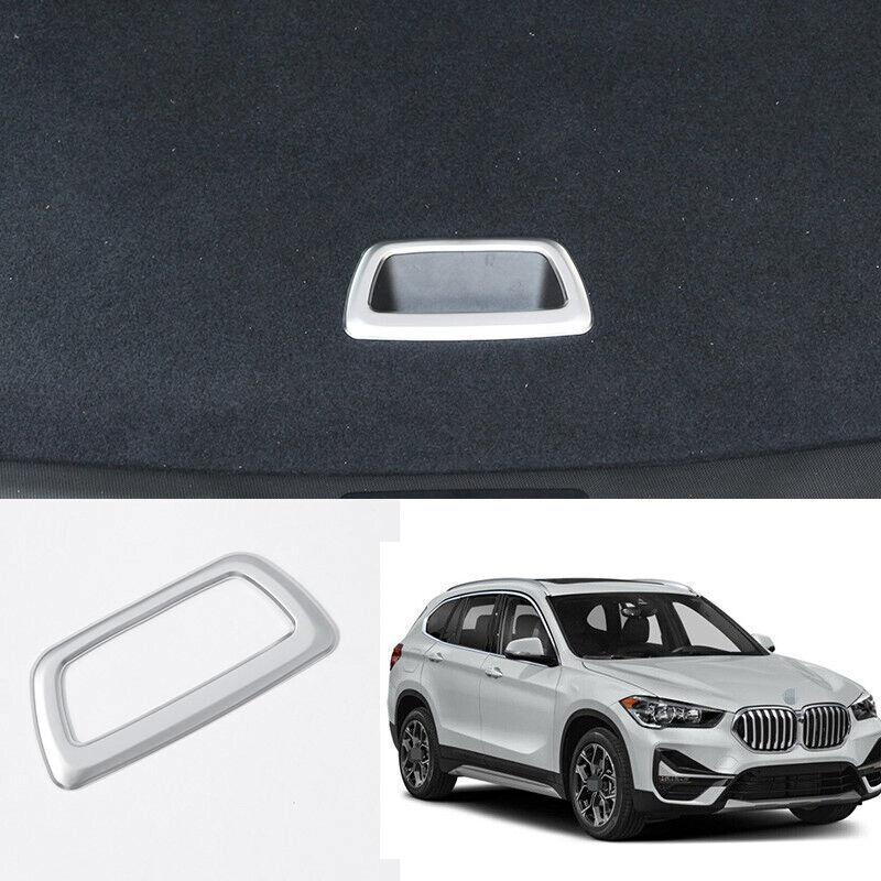 For BMW X1 2016- F48 ABS silver seat rear door Trunk handle cover trim 1pcs