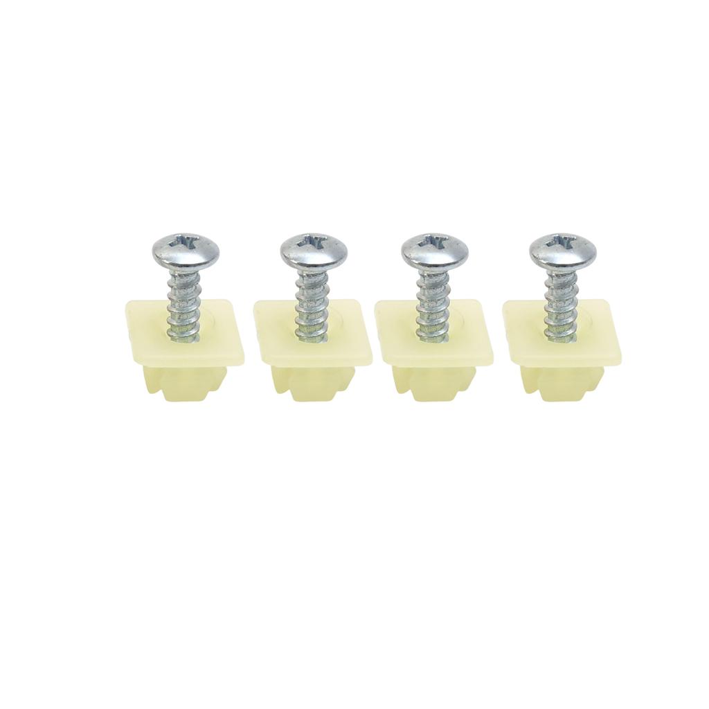 Universal License Plate Mounting Kit for GM Cars Self-Tapping Screw with Retainer Clip Replacement for Buick Chevrolet Parts