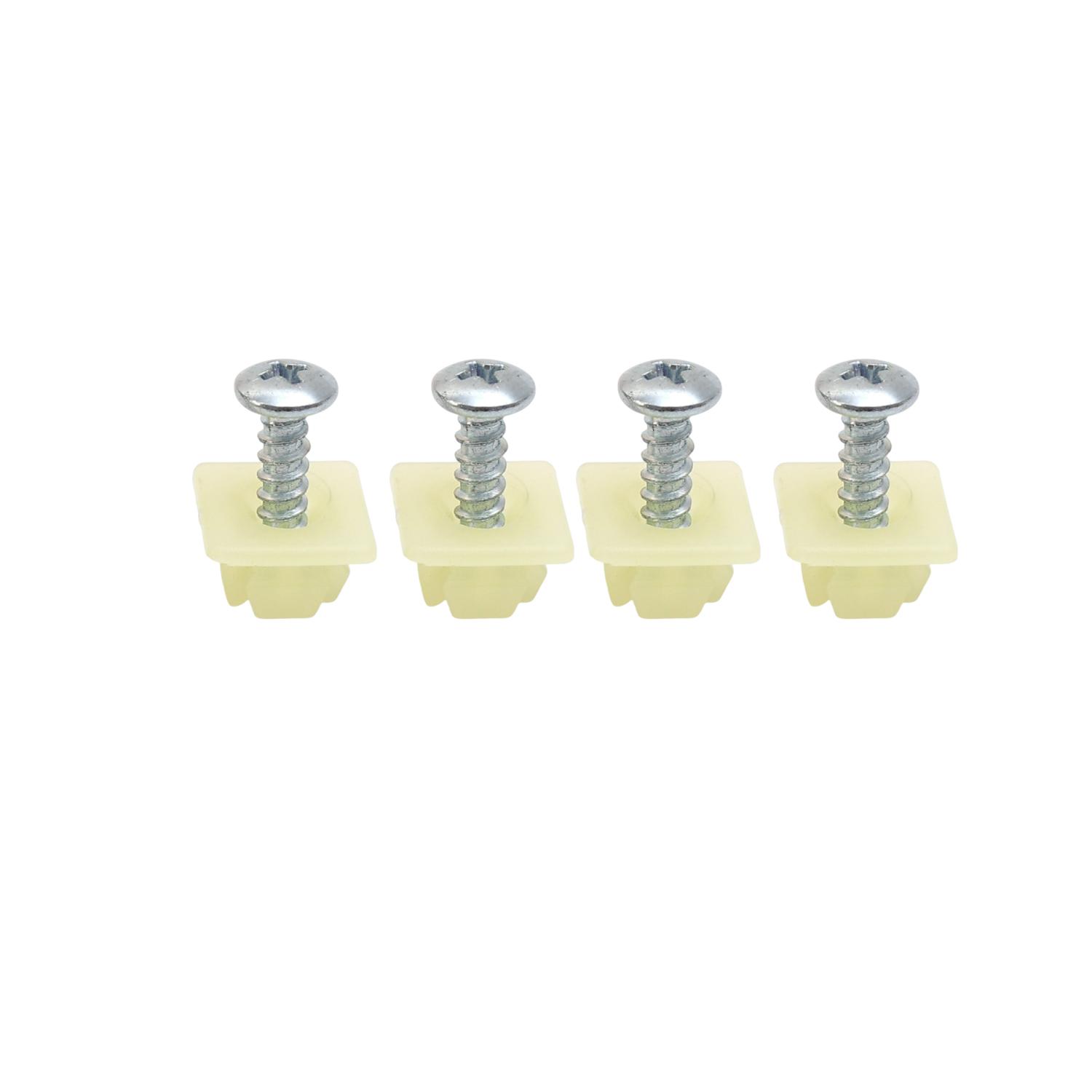

Universal License Plate Mounting Kit for GM Cars Self-Tapping Screw with Retainer Clip Replacement for Buick Chevrolet Parts
