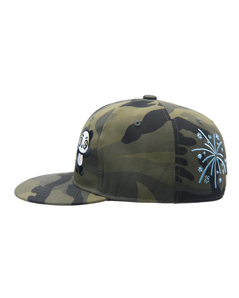 THEMUSEUMVISITOR Panda Embroidery Cap (Camo)