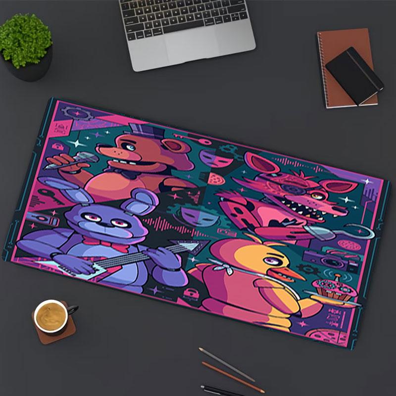 Ποντικοουαλί Five Nights at Freddy's, για Πληκτρολόγιο Pad Laptop PC Mat για Γραφείο Οικιακή Χρήση, Διακόσμηση Γραφείου, Τέλειο Δώρο Γενεθλίων για Παίκτες