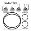 PVC Filter Reparaturset Pool Dichtungen Ersatz Filtergehäuse Ringe Wartungsset für Durchflusskapazität