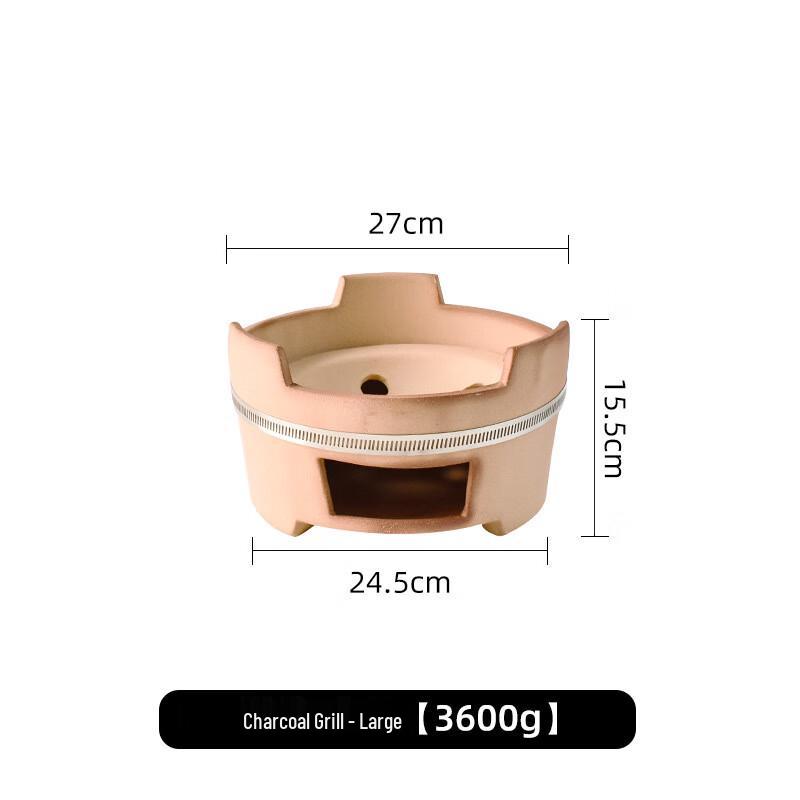 YOGEHOME Clay Charcoal Tea Stove Large