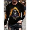Fashion Men's Crew Neck Long Sleeve 3D Color Printing Summer Casual Short Sleeve Crew Neck T-Shirt