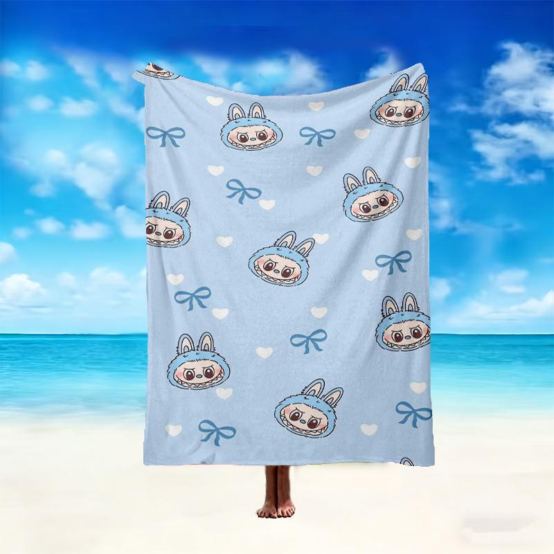 1pc LABUBU Blanket, Cozy Valentine's Day Blanket, Multi-functional Nap Blanket Available Throughout the Four Seasons