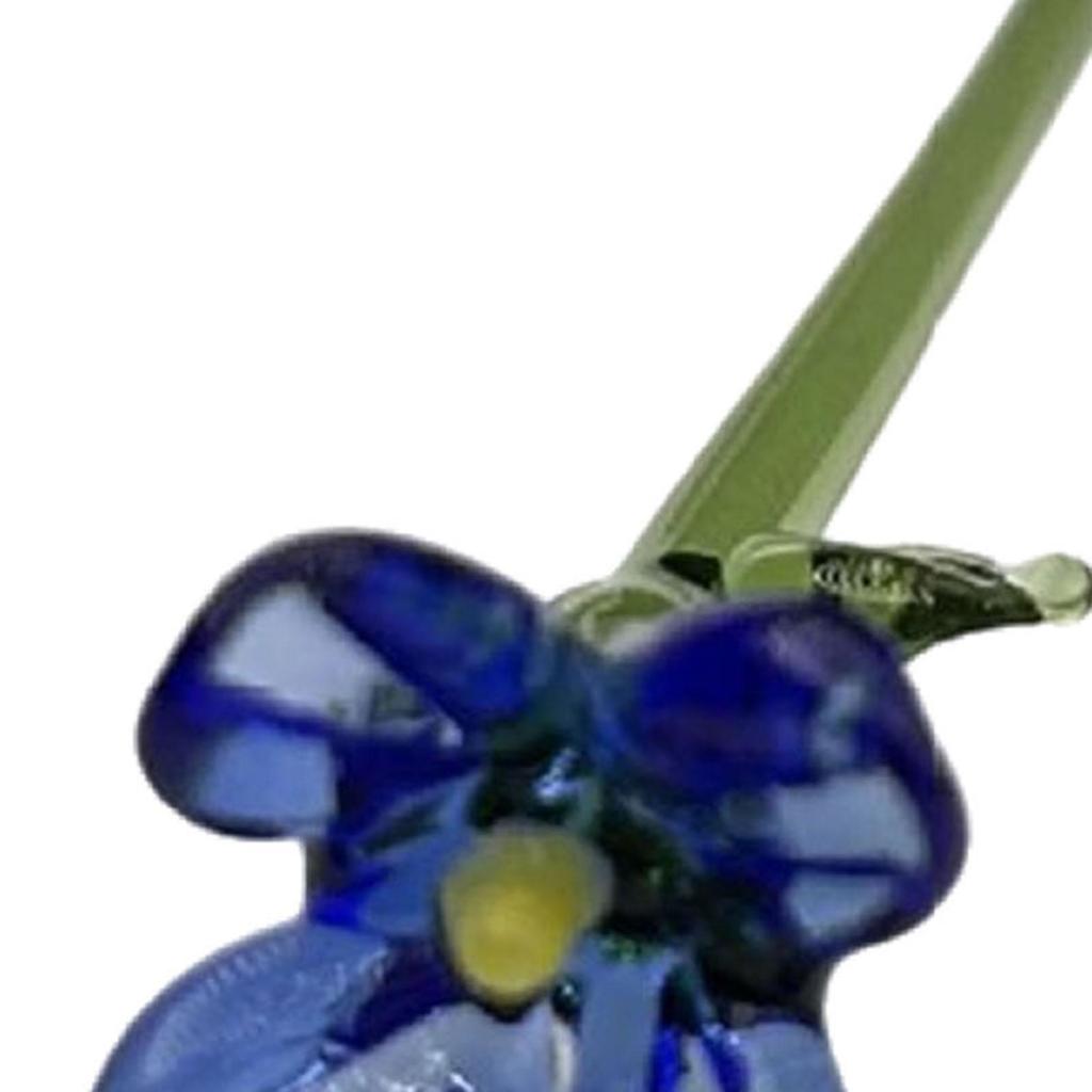 Mini Glass Flower Decor Decorative Gifts Decoration Artificial Flower for Mom Wife Women Girls Mother's Day Wedding Office