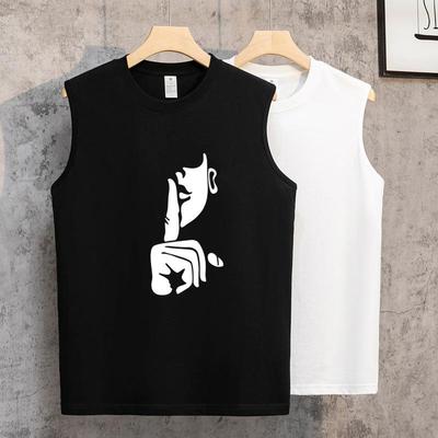 Men's Summer Sports 2024 Vest: Hot Style Breathable Cotton Basketball Sleeveless Waistcoat.